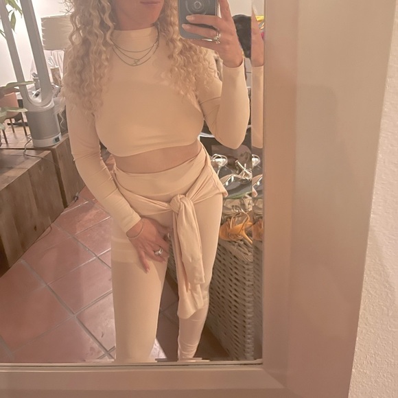 Laina Rauma SET 3 piece nude LEGGING TOPS BEACH - Picture 3 of 5